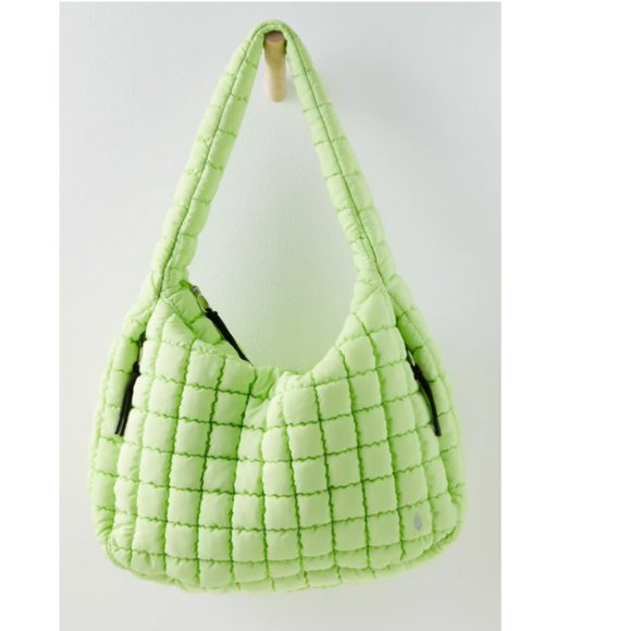 Free People Movement Quilted Carryall Pale Neon - Last One in Stock - Picture 9 of 11